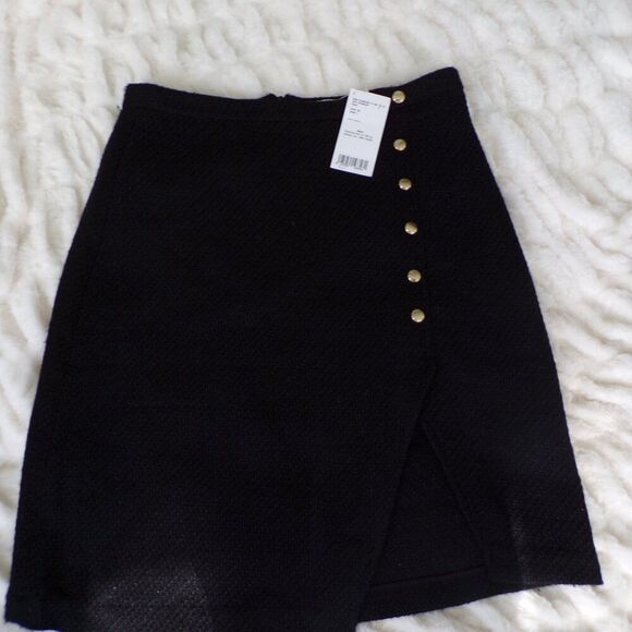 NWT MNG wool blend tweed skirt M - Picture 2 of 8